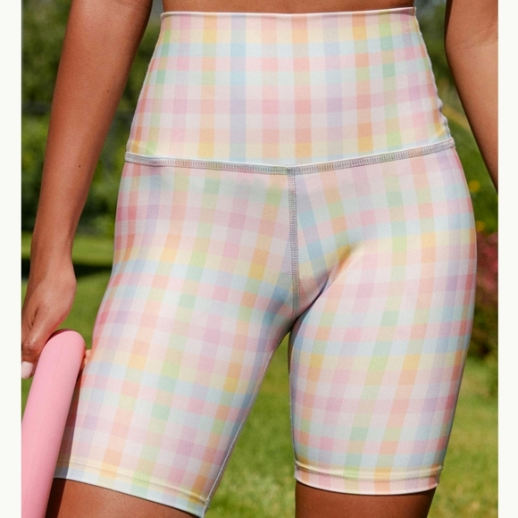 NWT Beyond Yoga Printed High-Waisted Bike Short Small - Picture 2 of 9